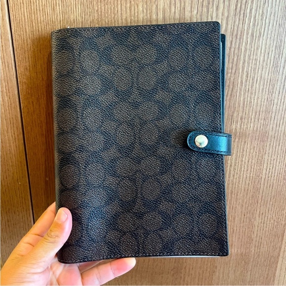 Coach | Office | Coach Notebook In Signature Canvas | Poshmark